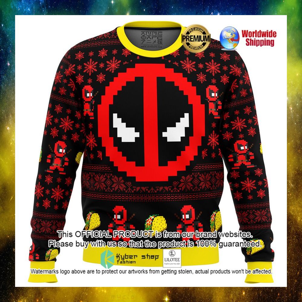 marvel deadpool christmas sweater 1 733