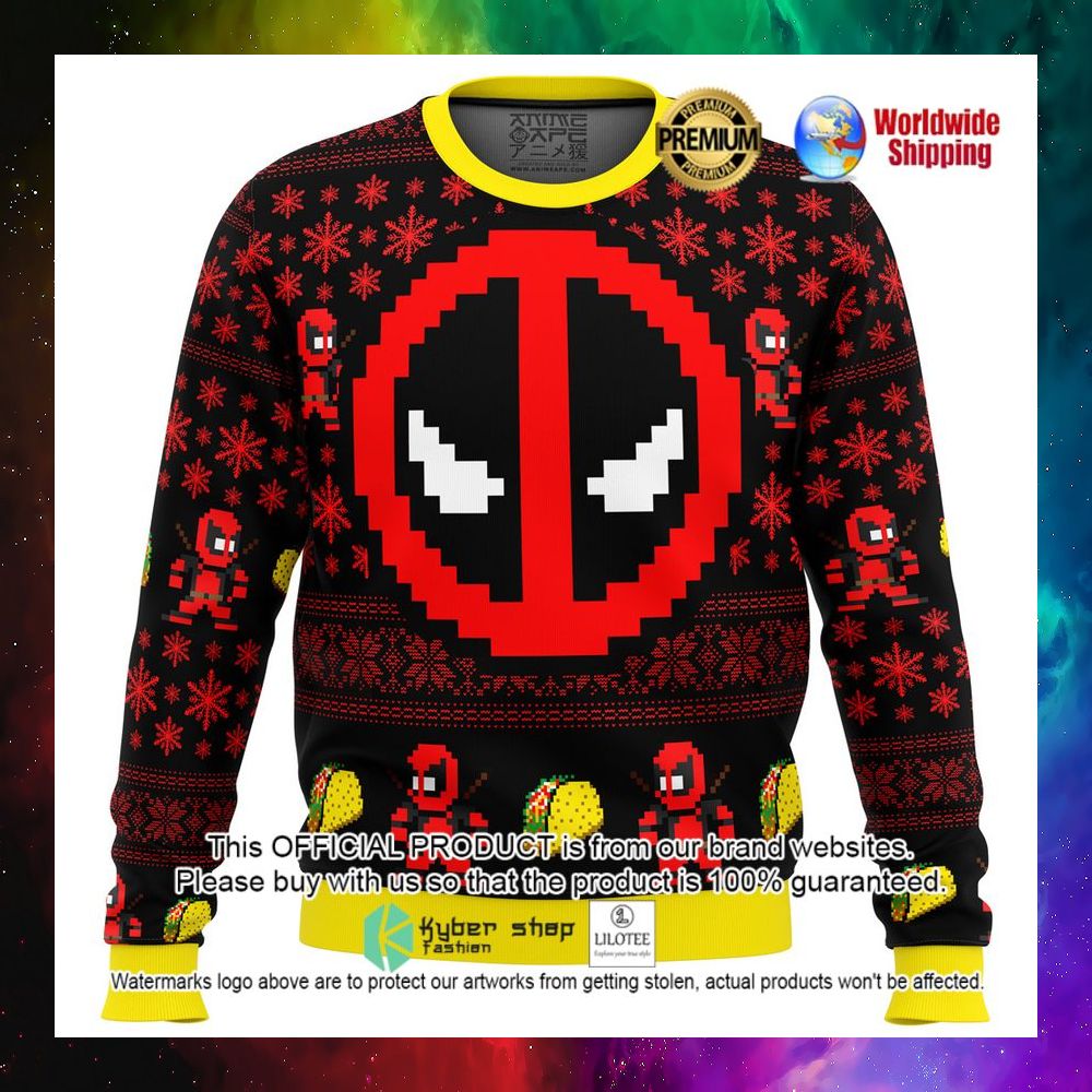 marvel deadpool christmas sweater 1 989