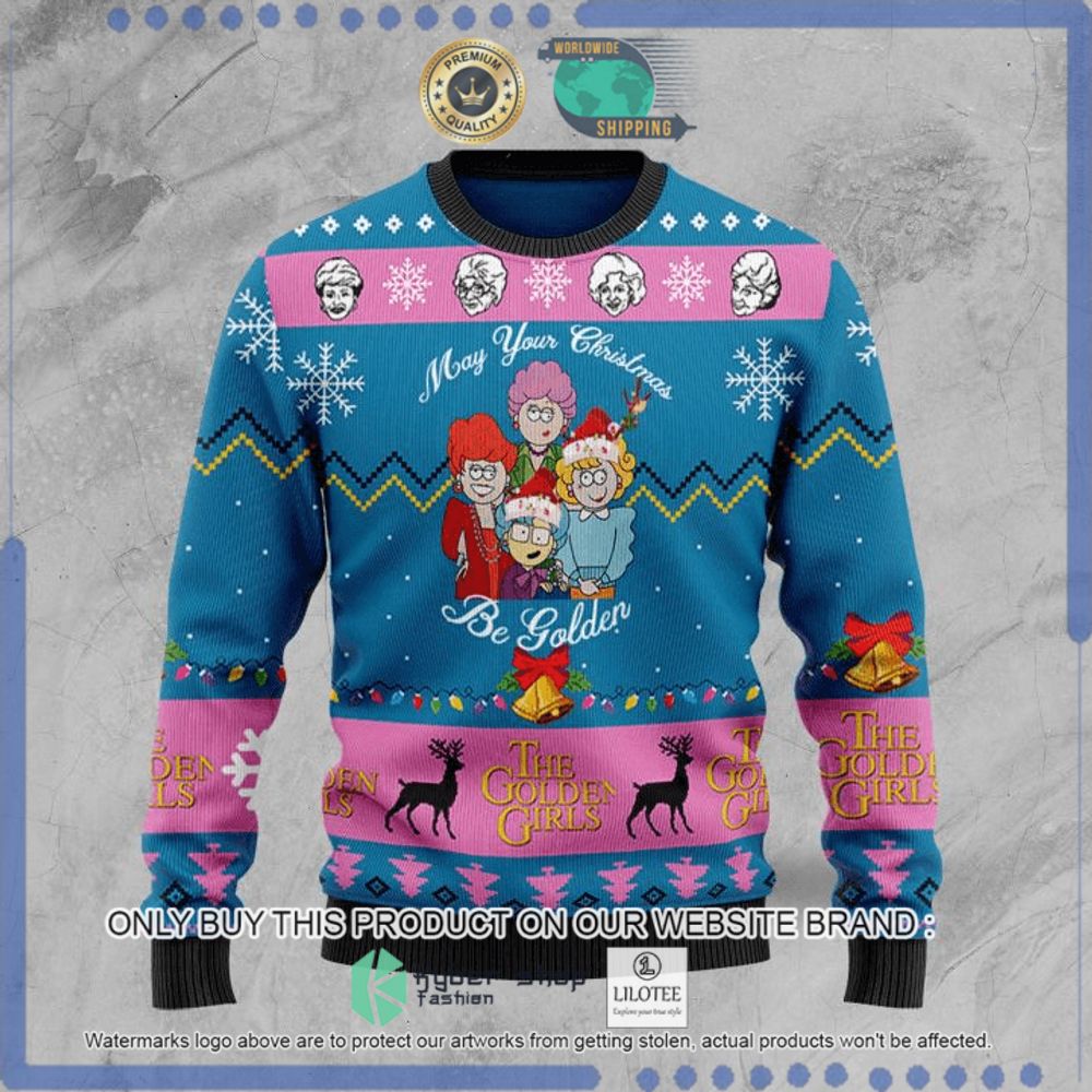 may your christmas be golden the golden girls christmas sweater 1 28164