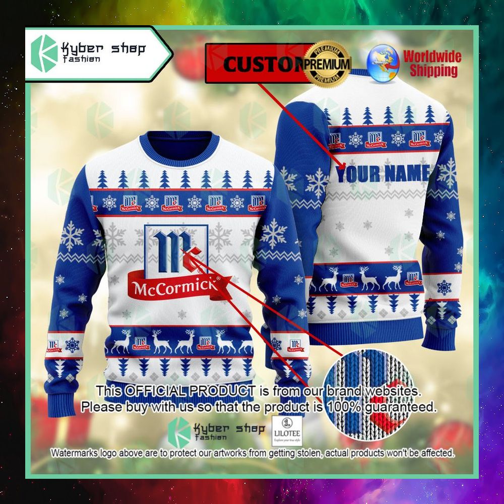 mccormick custom name christmas sweater 1 159