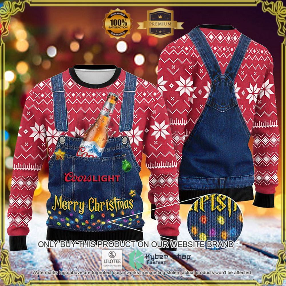 merry christmas coors light beer christmas sweater 1 60802