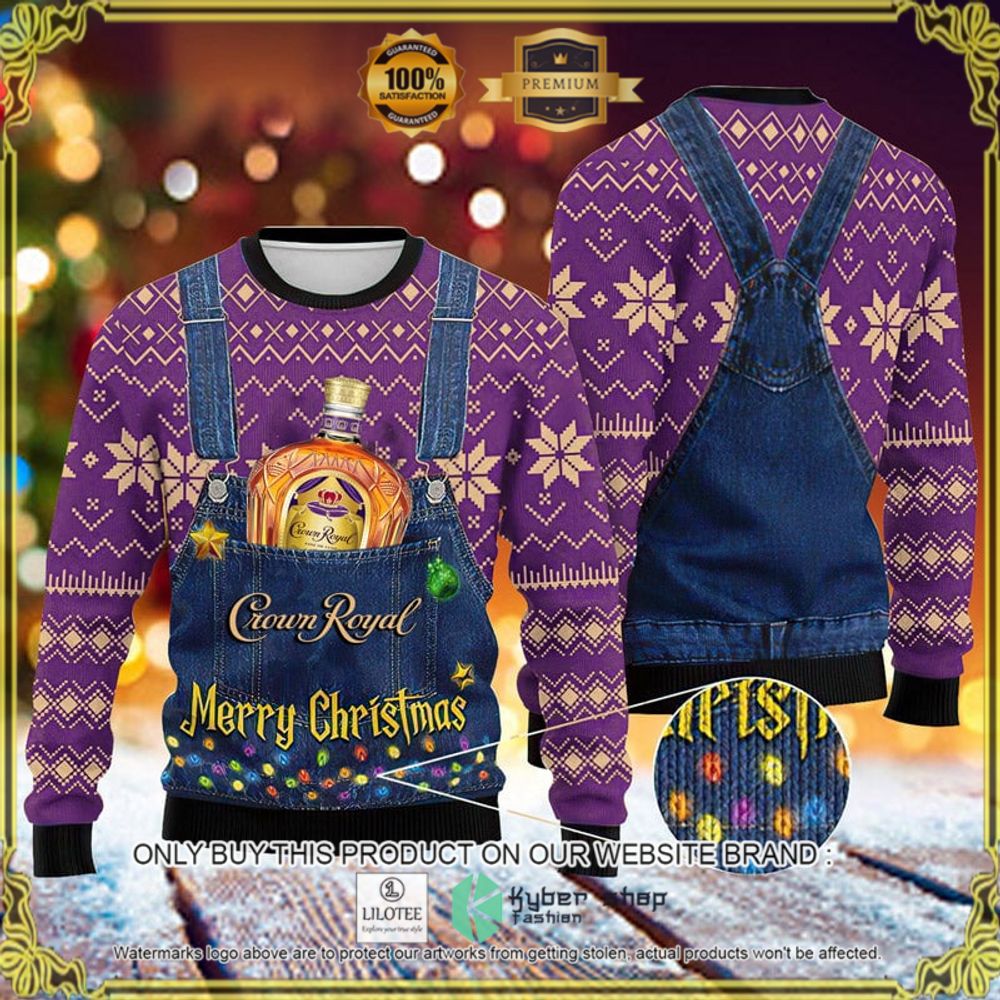 merry christmas crown royal whisky christmas sweater 1 1540