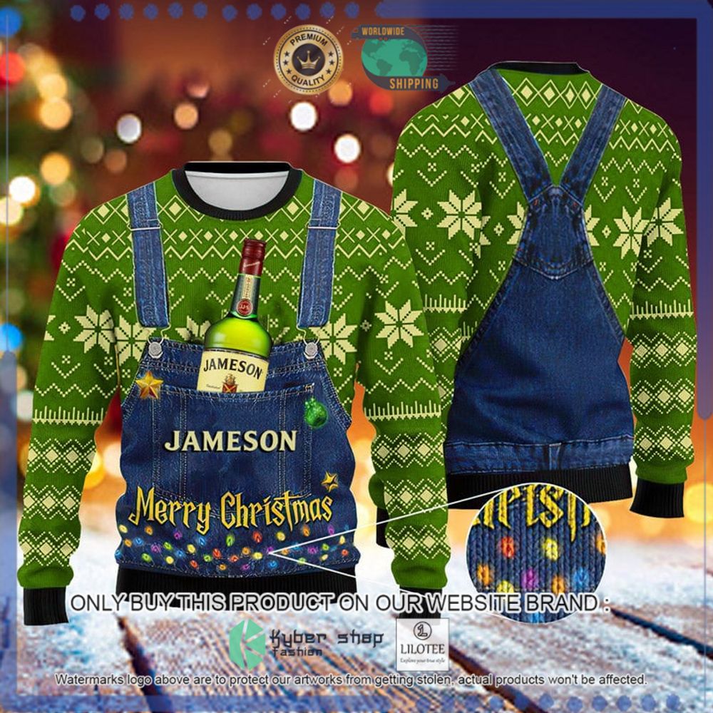 merry christmas jameson whisky christmas sweater 1 63823