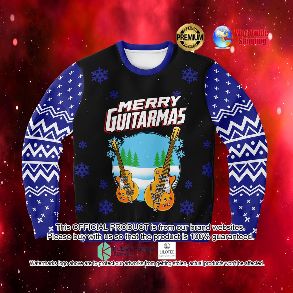 merry guitarmas sweater 1 83