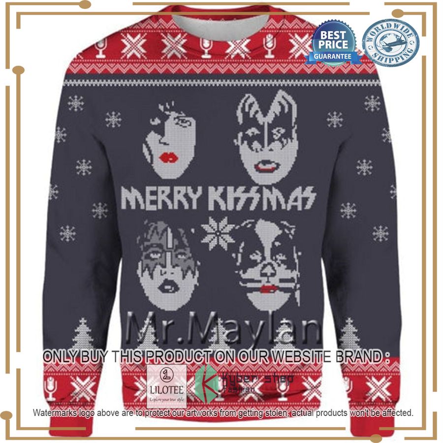merry kissmas christmas sweater 2 42534