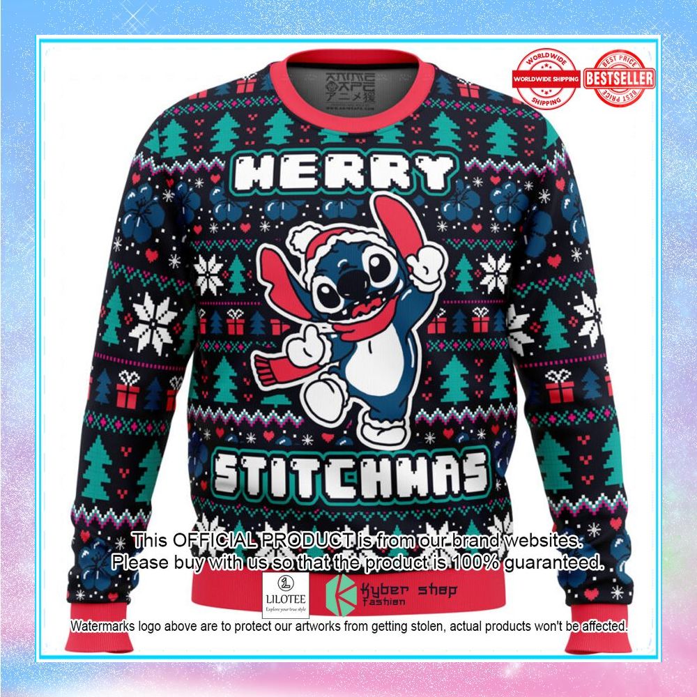 merry stitchmas stitch christmas sweater 1 626
