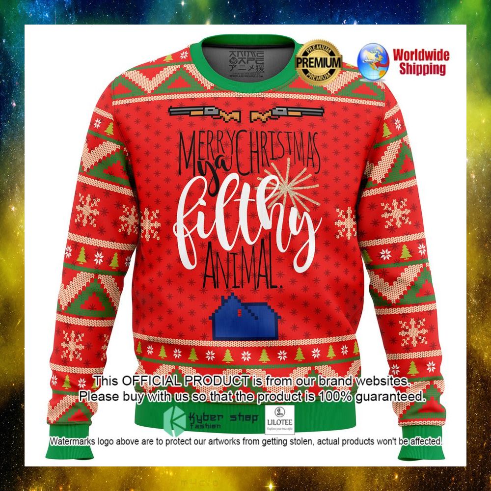 merry ya filthy animal christmas sweater 1 458