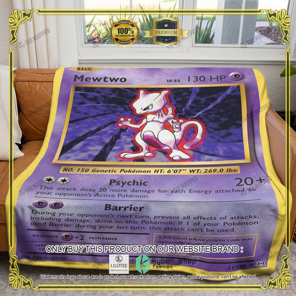 Mewtwo Evolutions Anime Pokemon Blanket - LIMITED EDITION 7