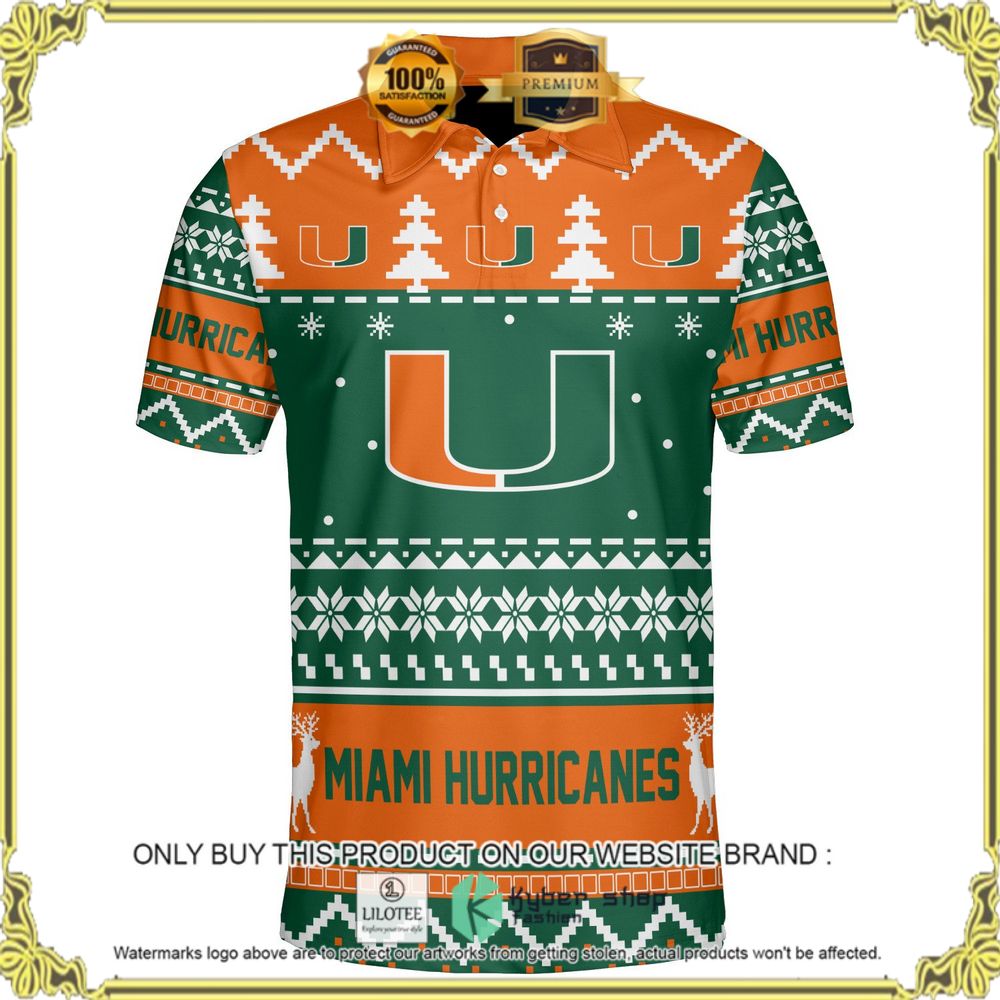 miami hurricanes personalized sweater polo 1 1439