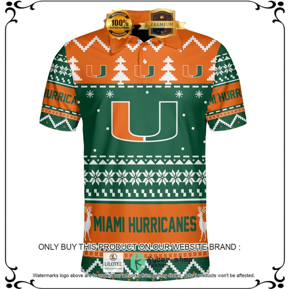 miami hurricanes personalized sweater polo 1 47234