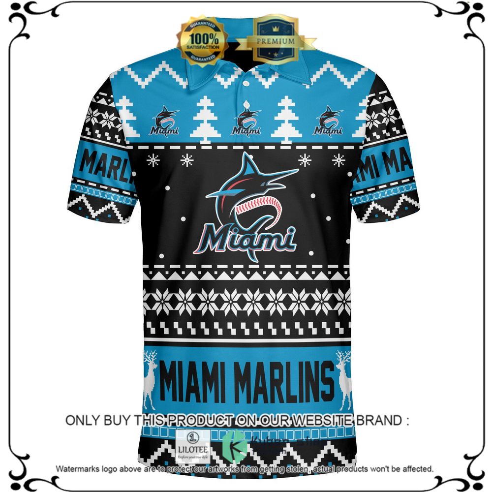miami marlins personalized sweater polo 1 70434