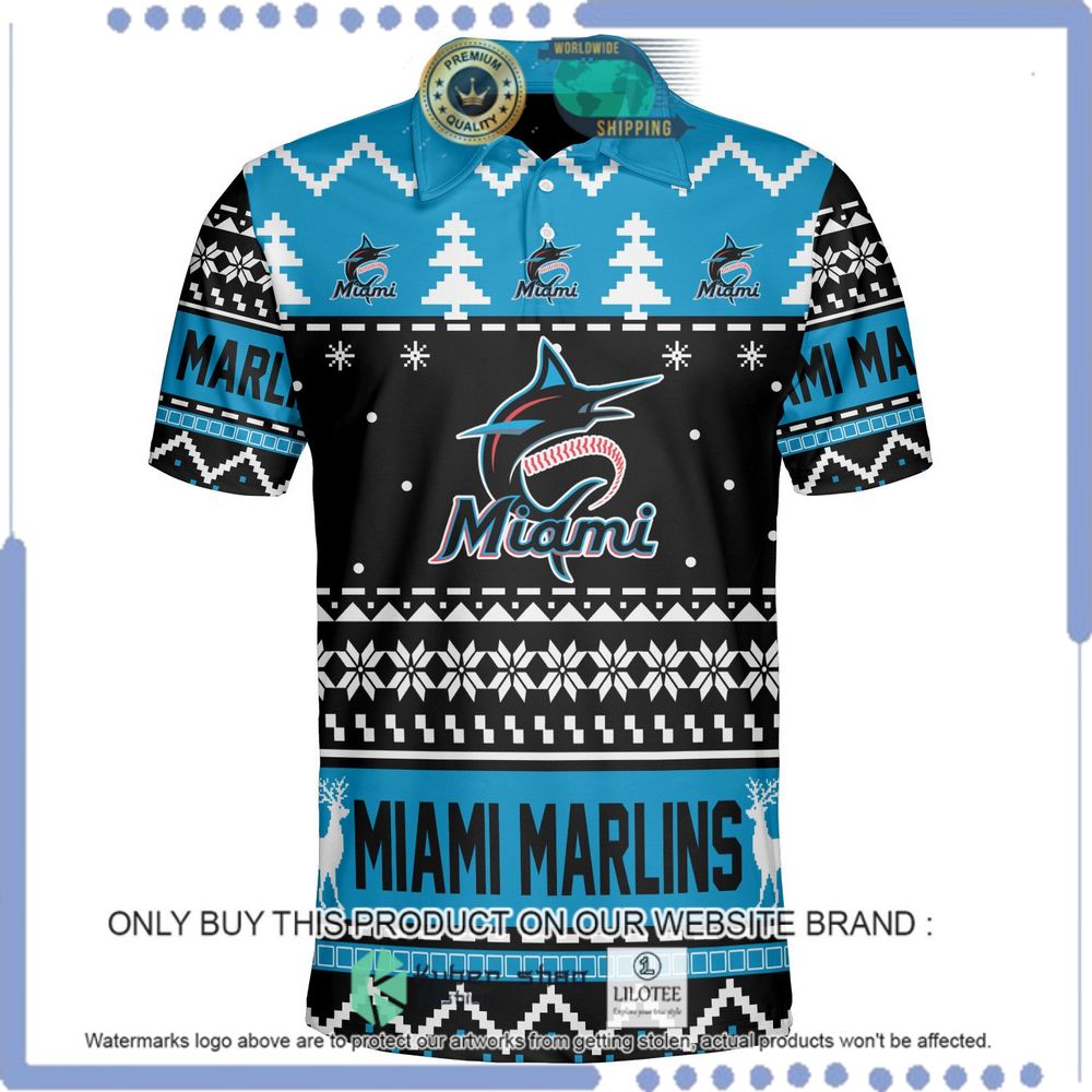 miami marlins personalized sweater polo 1 7197