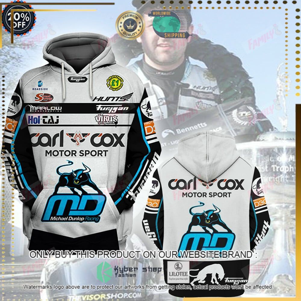 michael dunlop carl cox motor sport 2019 3d hoodie shirt 1 56835