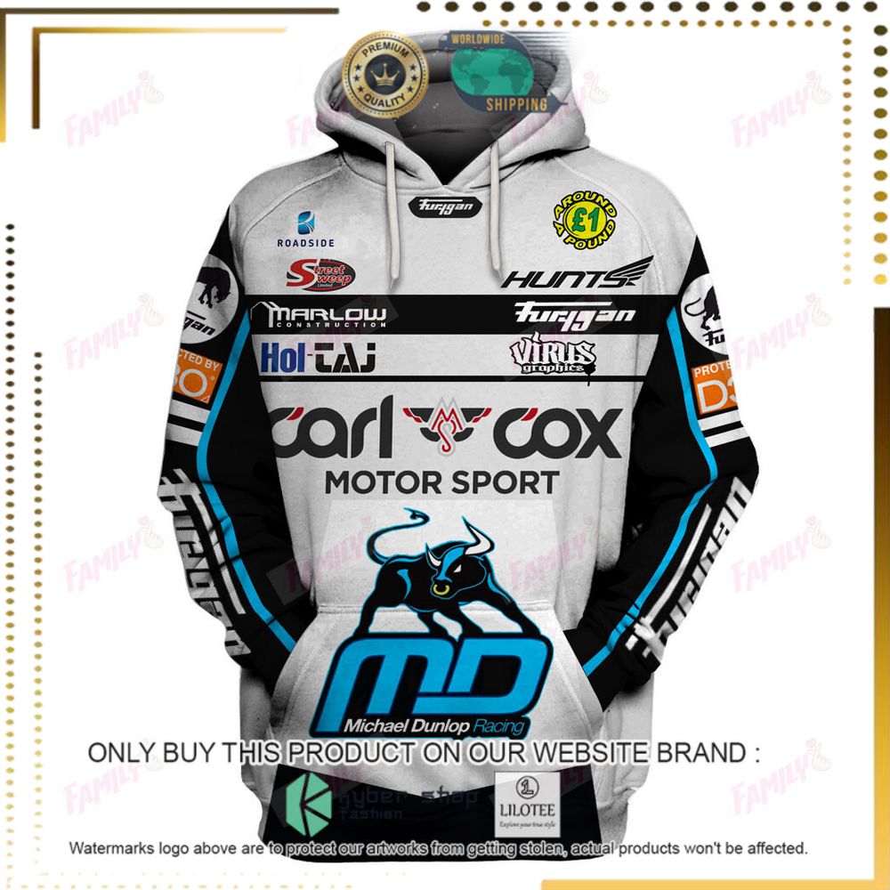 michael dunlop carl cox motor sport 2019 3d hoodie shirt 2 15943