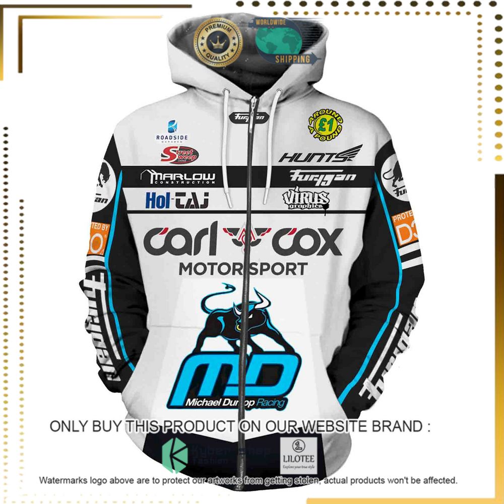 michael dunlop carl cox motor sport 2019 3d hoodie shirt 4 31918