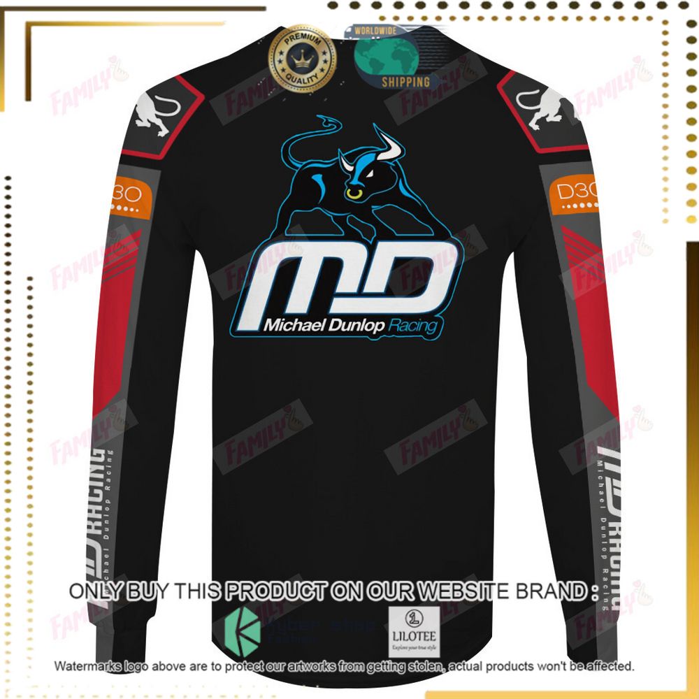 michael dunlop racing red black 3d hoodie shirt 7 79709