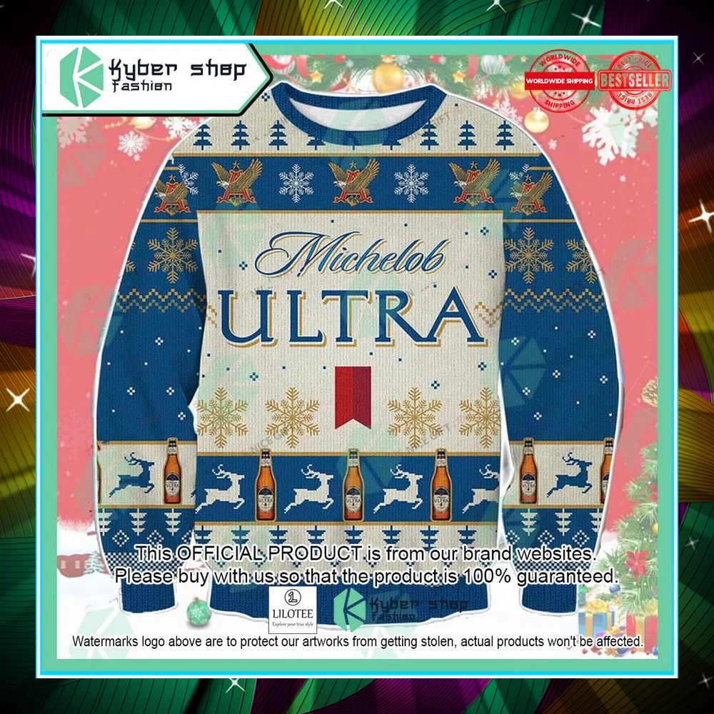 michelob ultra christmas sweater 1 111
