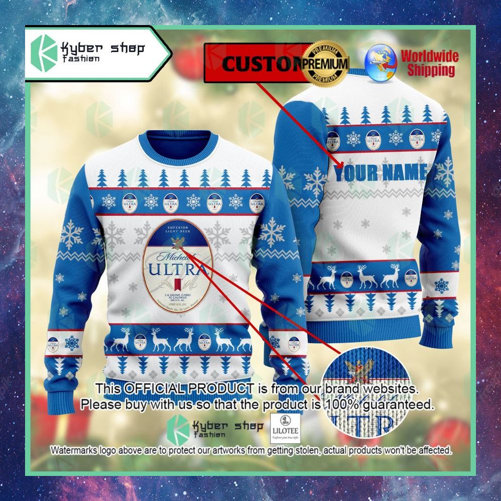 michelob ultra ugly sweater 1 311