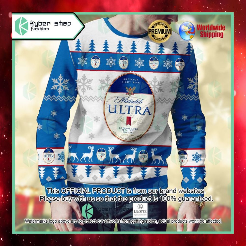 michelob ultra ugly sweater 1 850