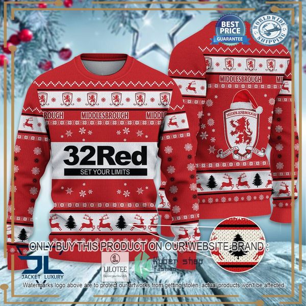 middlesbrough f c christmas sweater 1 54386
