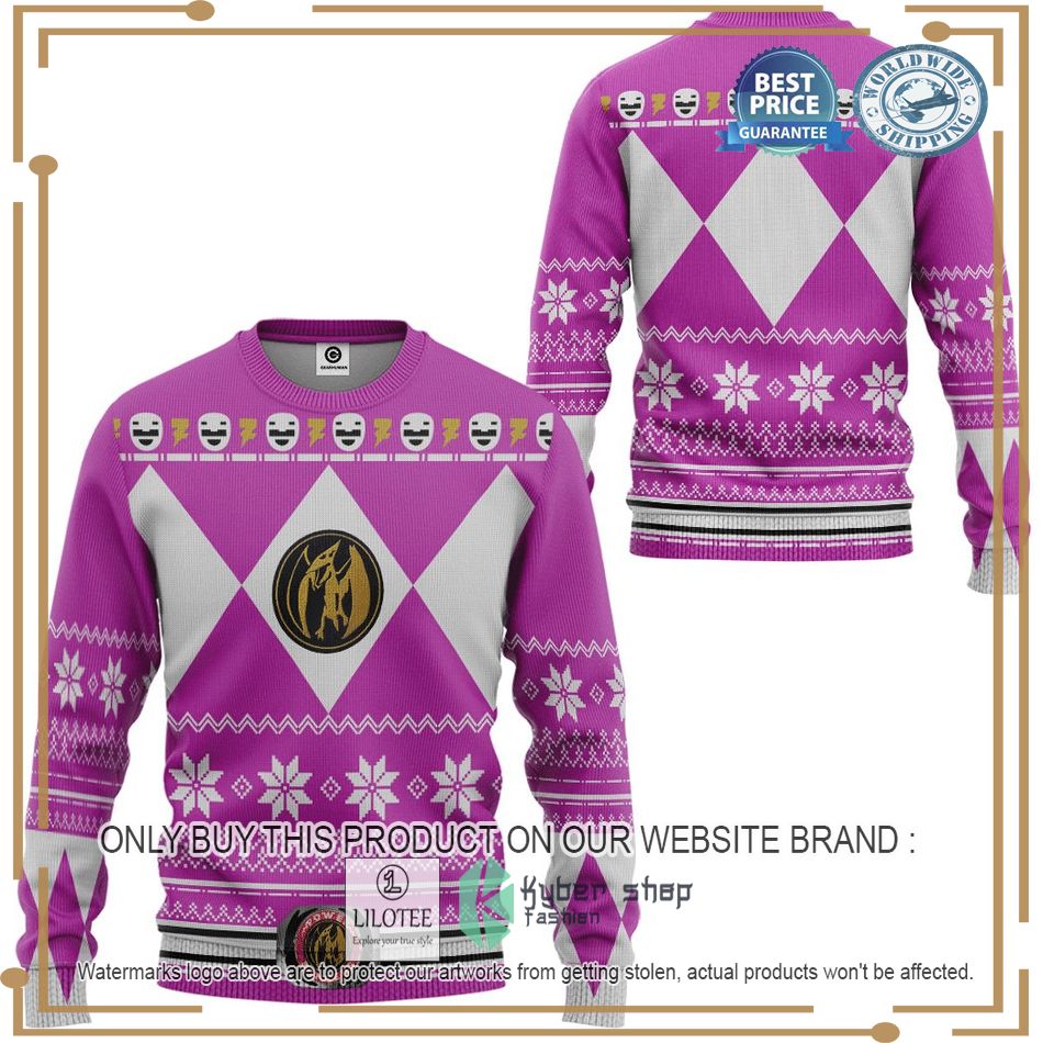 mighty morphin power rangers mmpr christmas sweater 2 25703