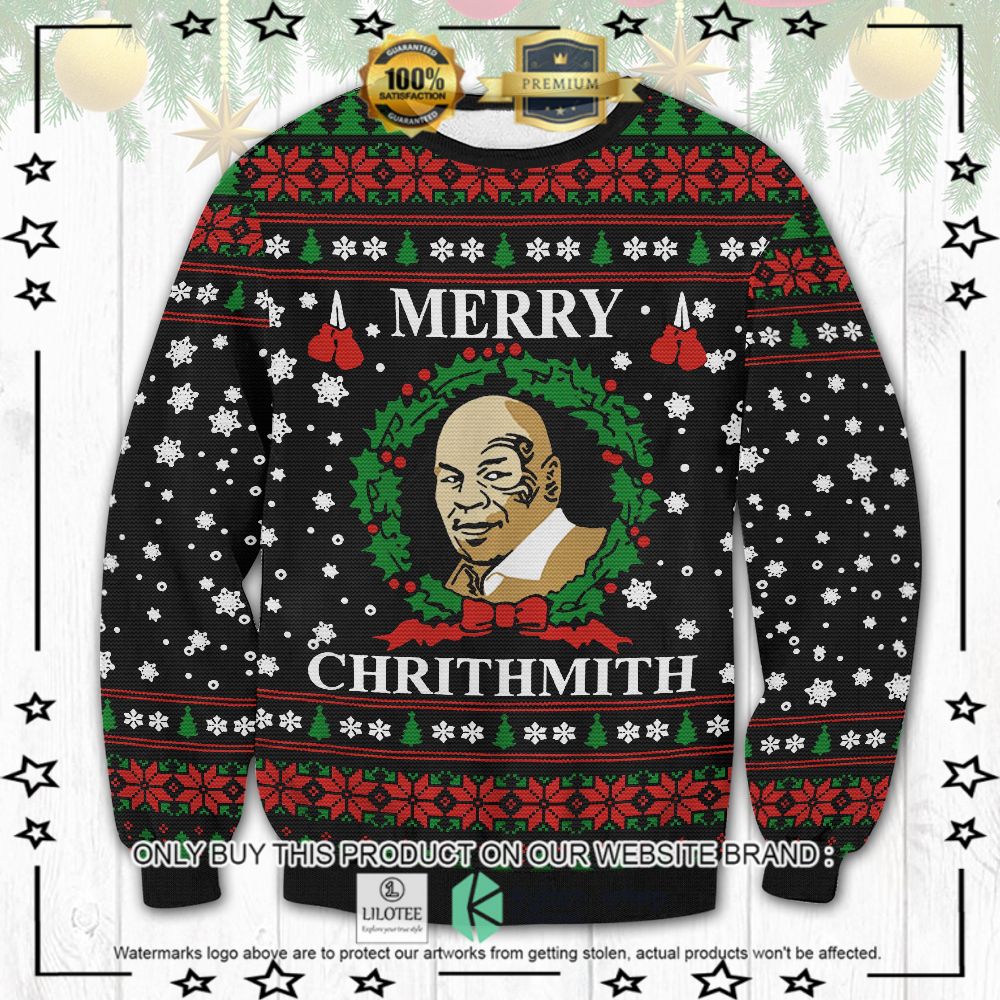 mike tyson merry chrithmith christmas sweater 1 41418