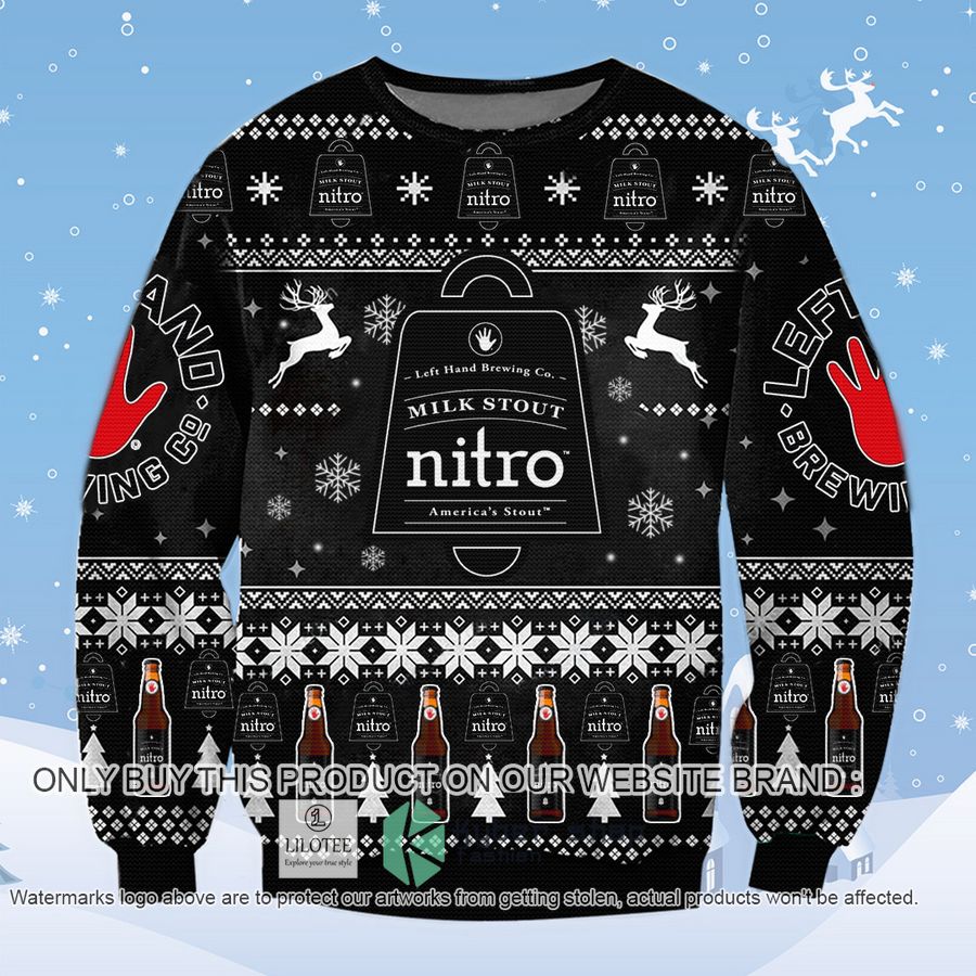 Milk Stout Nitro Christmas Sweater, Sweatshirt 8