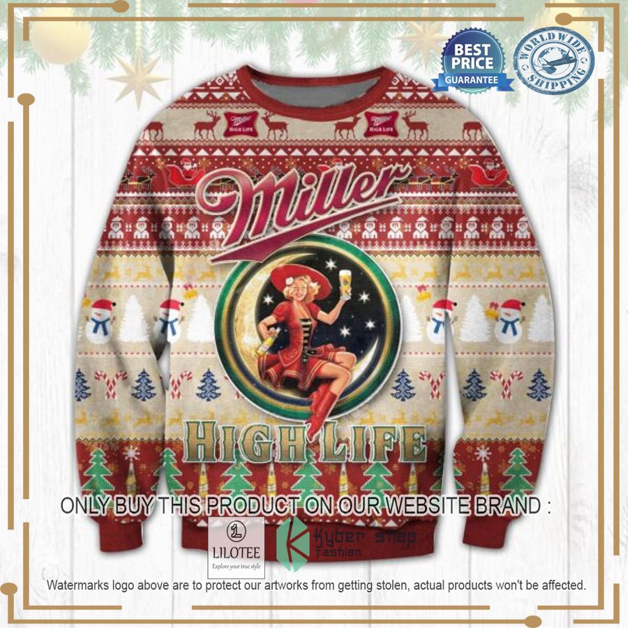 Miller Highlife Ugly Christmas Sweater - LIMITED EDITION 3