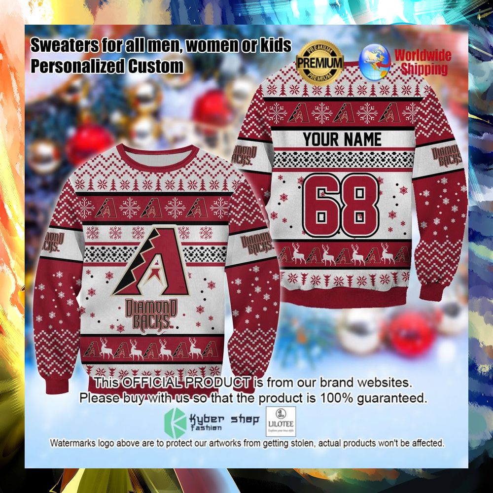 mlb arizona diamondbacks personalized christmas sweater 1 307