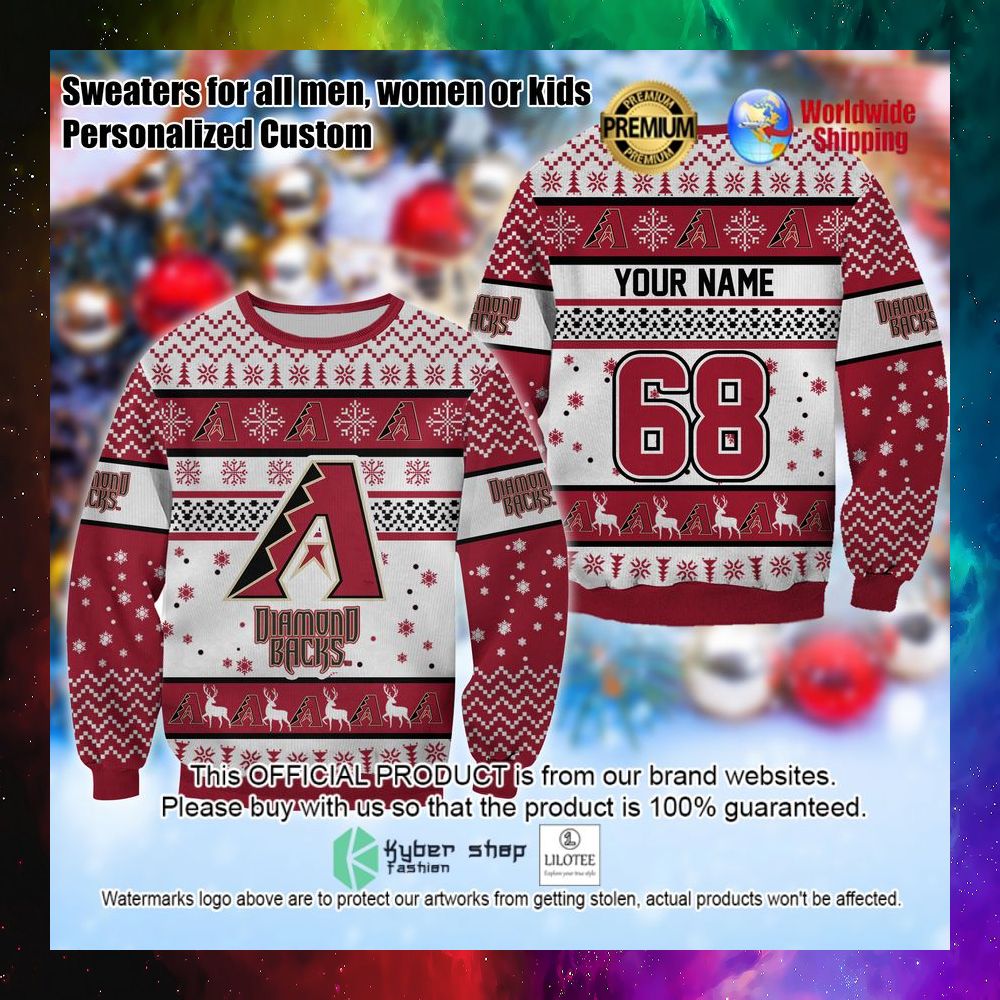 mlb arizona diamondbacks personalized christmas sweater 1 714