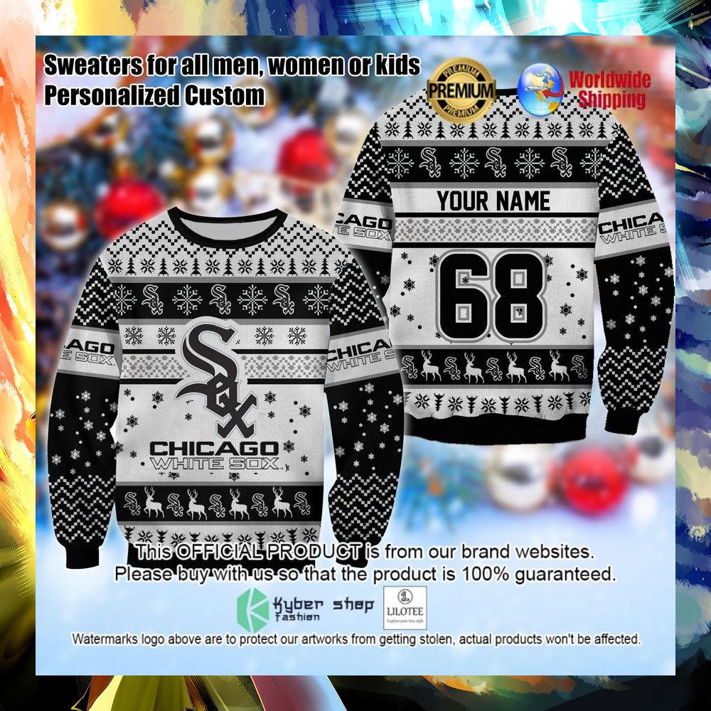 mlb chicago white sox personalized christmas sweater 1 932