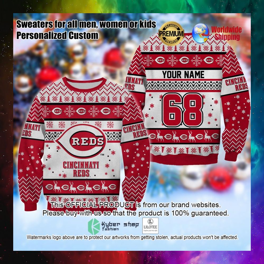 mlb cincinnati reds personalized christmas sweater 1 811