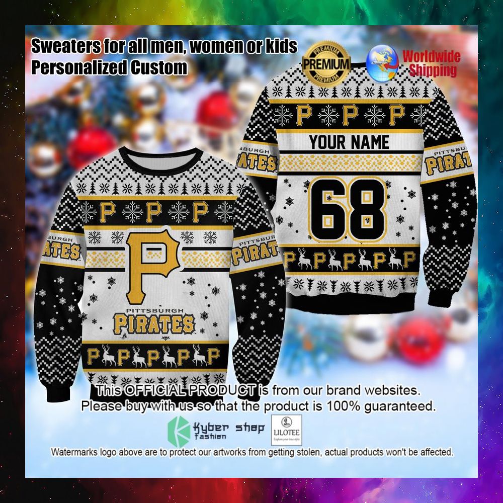 mlb pittsburgh pirates personalized christmas sweater 1 991