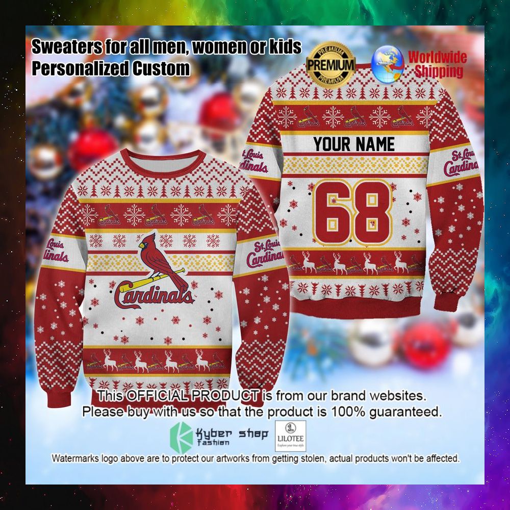 mlb st louis cardinals personalized christmas sweater 1 575