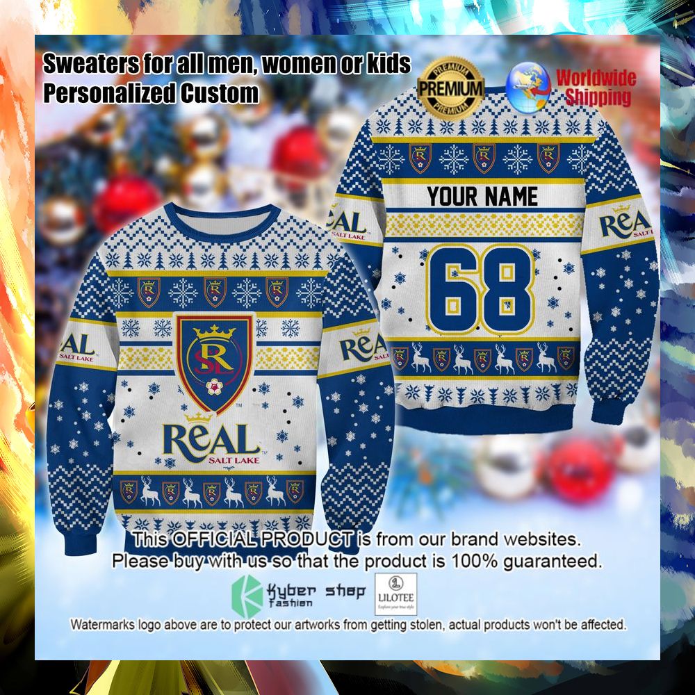 mls real salt lake personalized christmas sweater 1 266