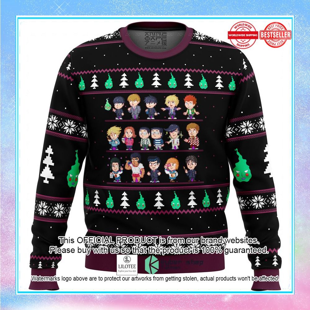 mob psycho 100 sprites christmas sweater 1 584