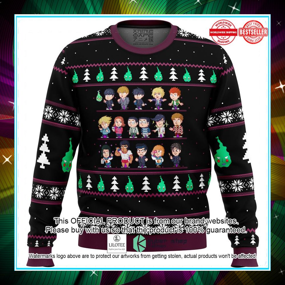 mob psycho 100 sprites christmas sweater 1 817
