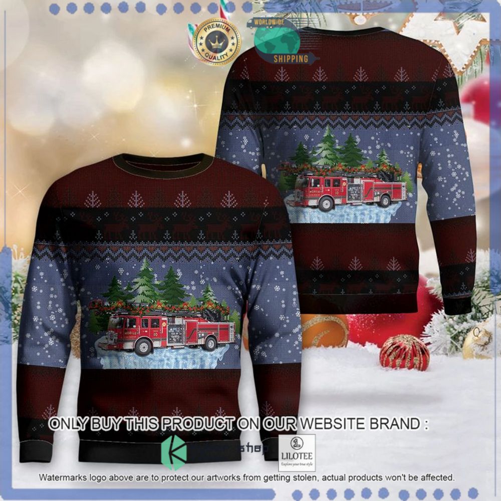 mobile alabama mobile fire rescue christmas sweater 1 81017
