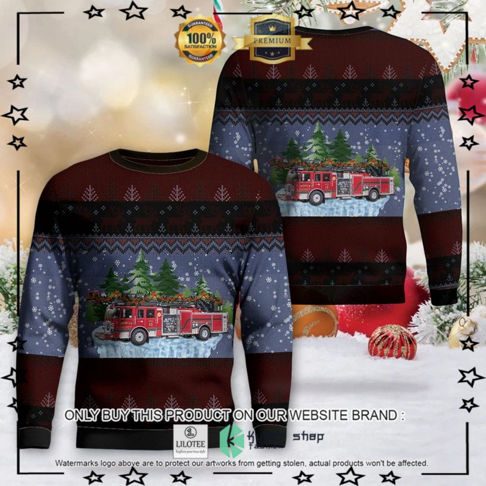 mobile alabama mobile fire rescue christmas sweater 1 84091