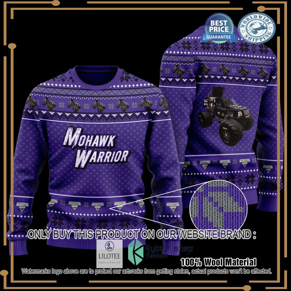 mohawk warrior knitted sweater 1 81273