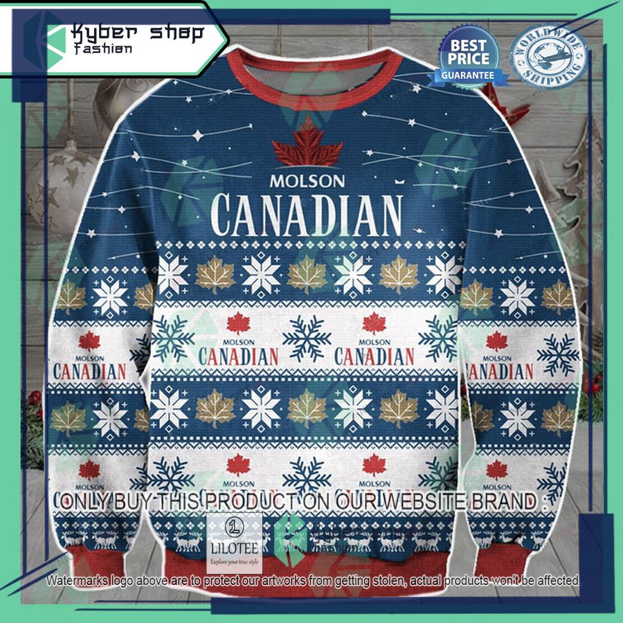molson canadian ugly christmas sweater 1 62364
