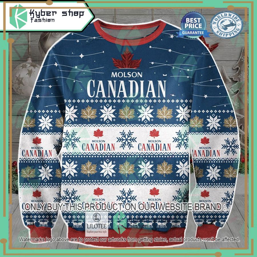 molson canadian ugly christmas sweater 1 93970