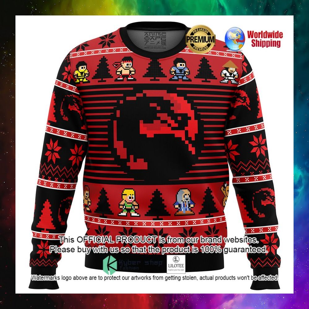 mortal kombat christmas sweater 1 235