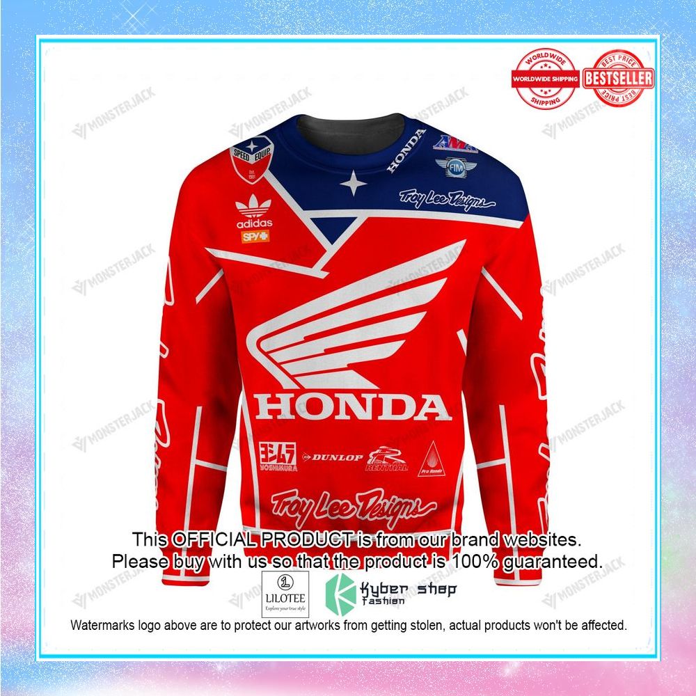 motorcross honda racing hoodie sweatshirt 2 445