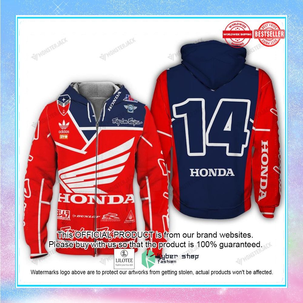 motorcross honda racing hoodie sweatshirt 3 270