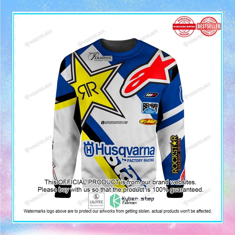 motorcross husqvarna factory racing hoodie sweatshirt 3 416