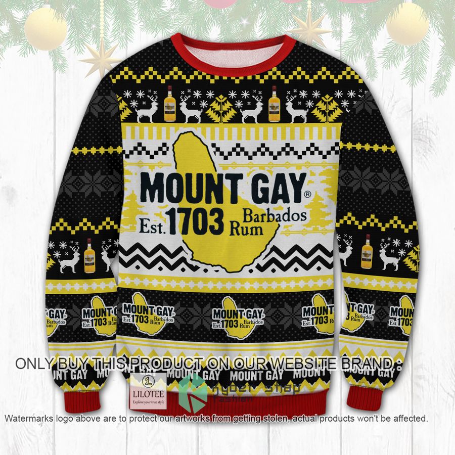 Mount Gay Rum Christmas Sweater, Sweatshirt 8