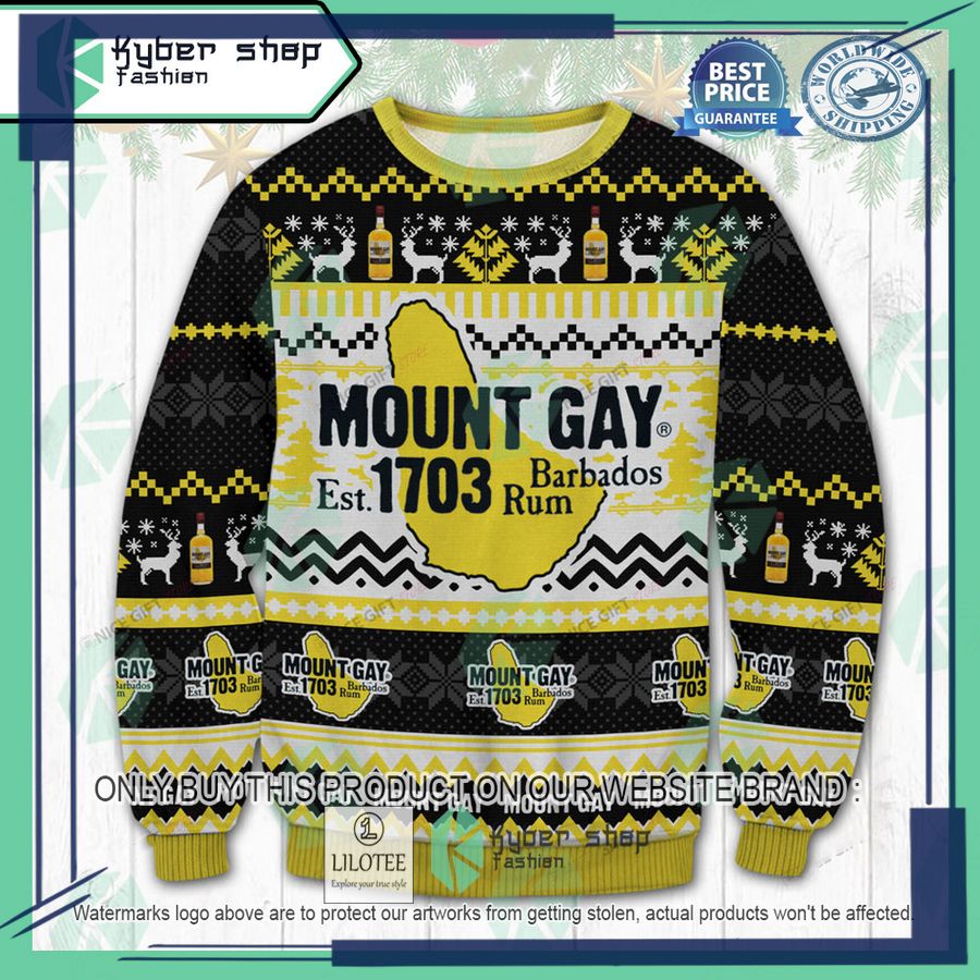 mount gay rum ugly christmas sweater 1 40366