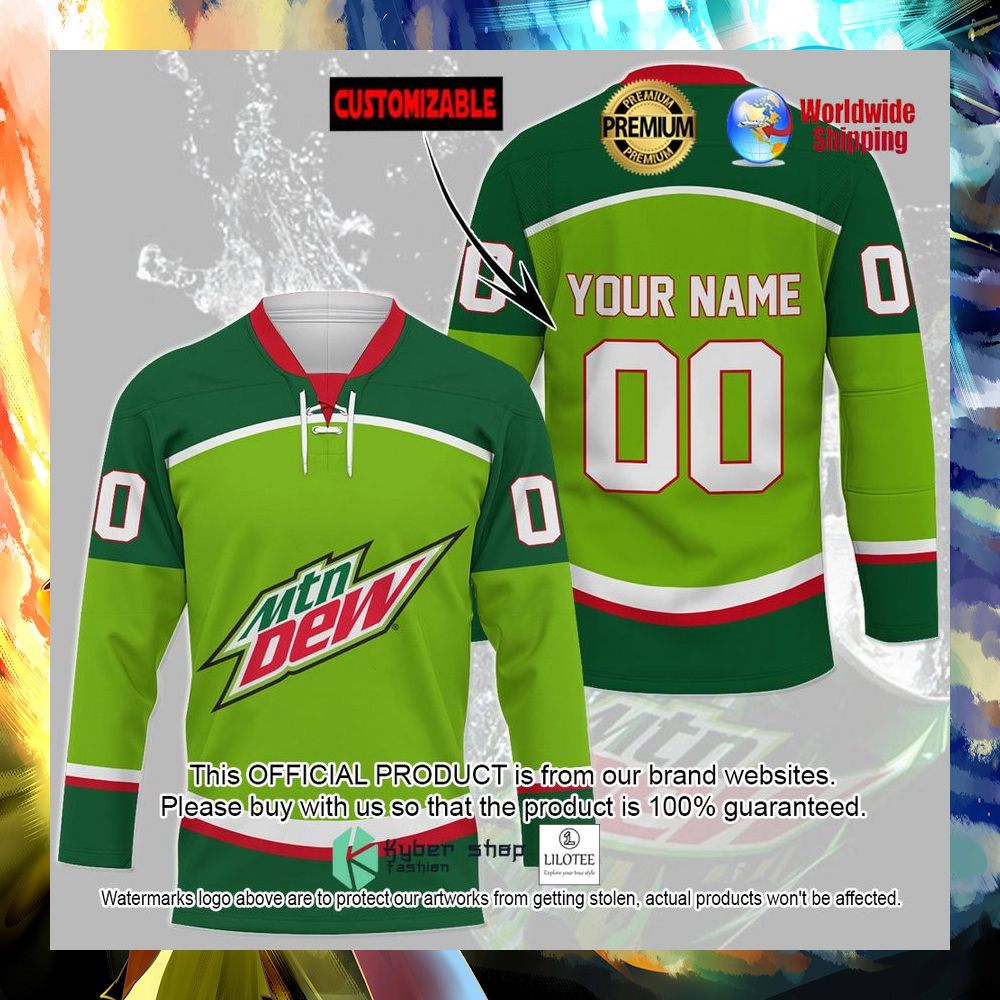 mountain dew personalized hockey jersey 1 283