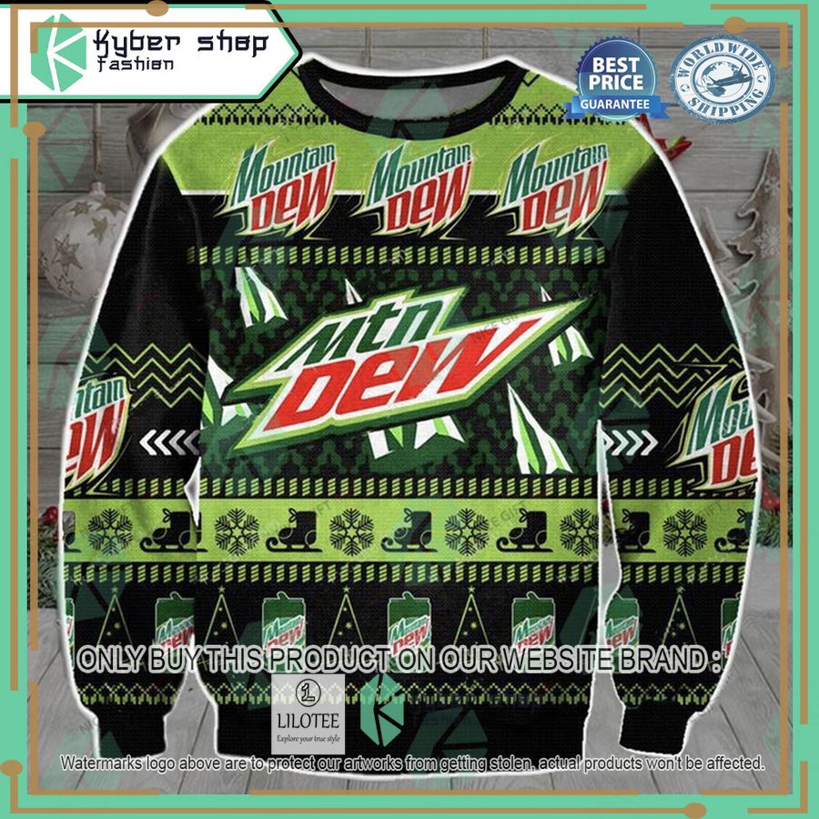 mountain dew ugly christmas sweater 1 43825